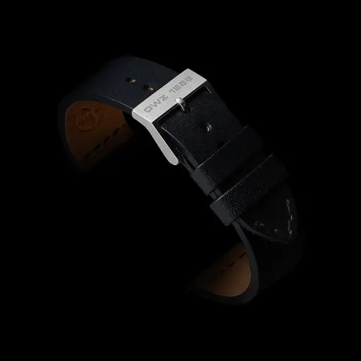 OW Bracelet cuir noir 20mm