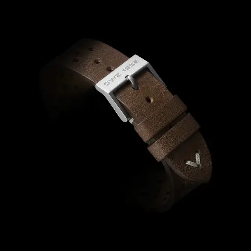 Brown leather strap for Navichron